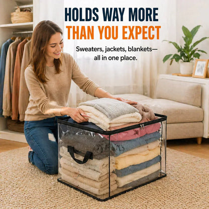 🔥 Oferta por tiempo limitado: ¡50% de descuento! 📦 Bolsa de almacenamiento de plástico grande, resistente, gruesa y transparente para ropa, mudanzas y almacenamiento.