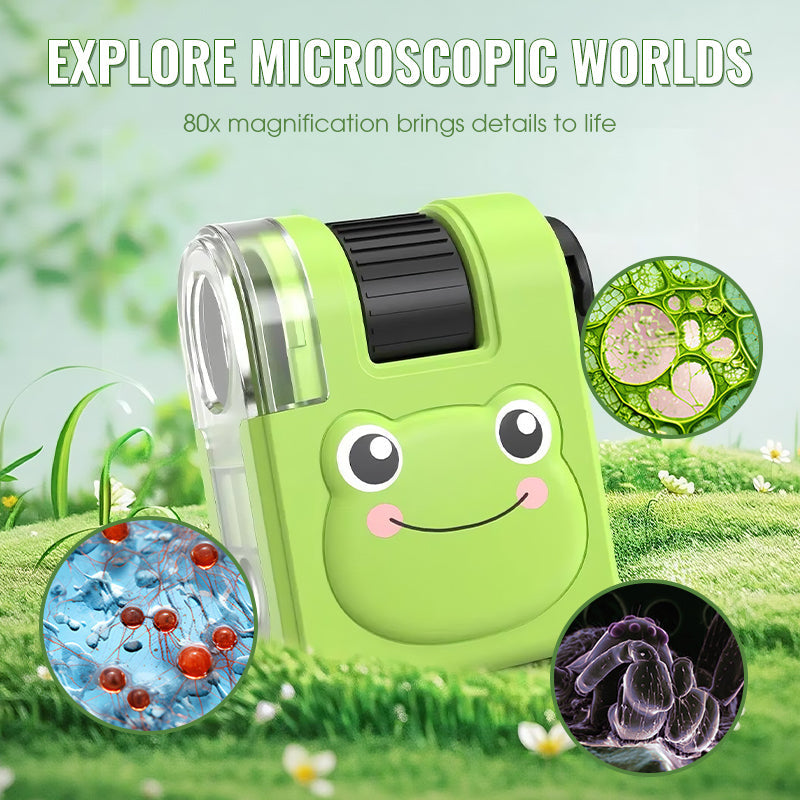 🔥¡Se vende rápido! – ¡55% de descuento!🎁 Microscopio educativo portátil para niños