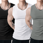 Camiseta sin mangas acanalada para hombre