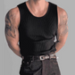 Camiseta sin mangas acanalada para hombre