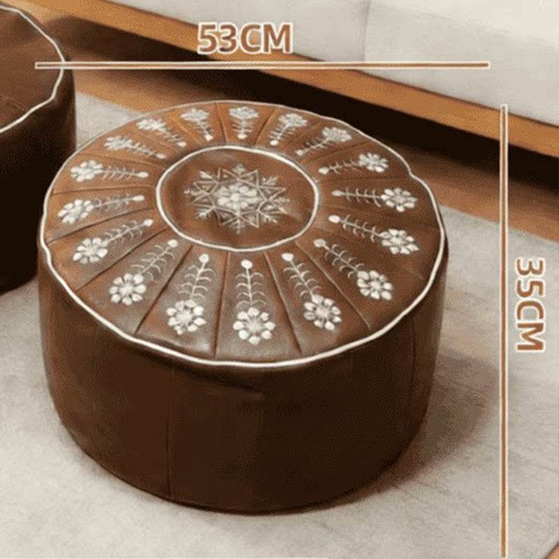 🥳¡OFERTA ESPECIAL 2026!🥳💞¡Más de 50.000 unidades vendidas!🏡🔊 ¡50% de descuento! Asiento redondo versátil con almacenamiento, fabricado en cuero de lujo de alta gama.