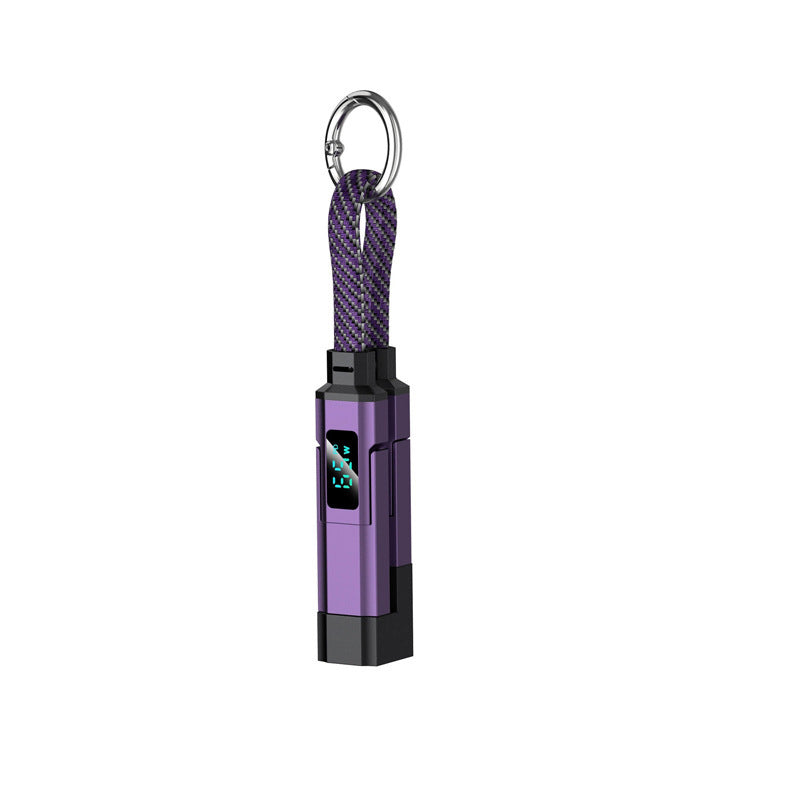 🔥OFERTA ESPECIAL: 50 % DE DESCUENTO🔥 Cable de carga con llavero y pantalla digital 4 en 1
