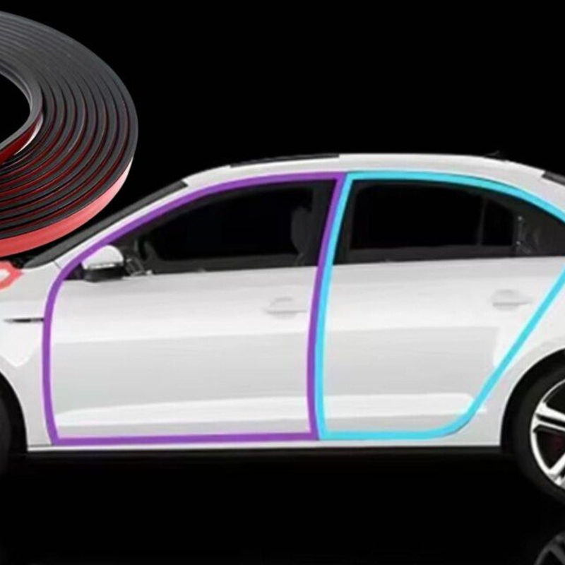 Tira de sellado de goma autoadhesiva para puertas de coche