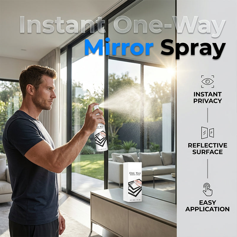 🪟 Spray reflectante para ventanas | Protección de privacidad con efecto espejo unidireccional para hogar y coche
