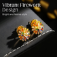 💥50% DESCUENTO! 🔥 Aretes y Collar de Fuegos Artificiales Coloridos para Mujer