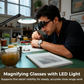 🔍 ¡50% DE DESCUENTO POR TIEMPO LIMITADO! ✨ Gafas Lupa LED de Precisión – Lentes Intercambiables, Óptica HD, Manos Libres 💡