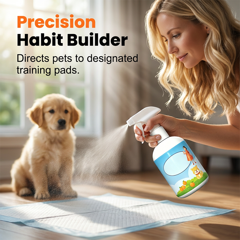 Spray para ayudar en el entrenamiento para ir al baño para perros y gatos