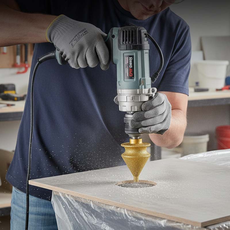 ⚙️ Fresa de biselado de diamante para amoladora: multifunción, con diamante soldado, ajuste universal 💎