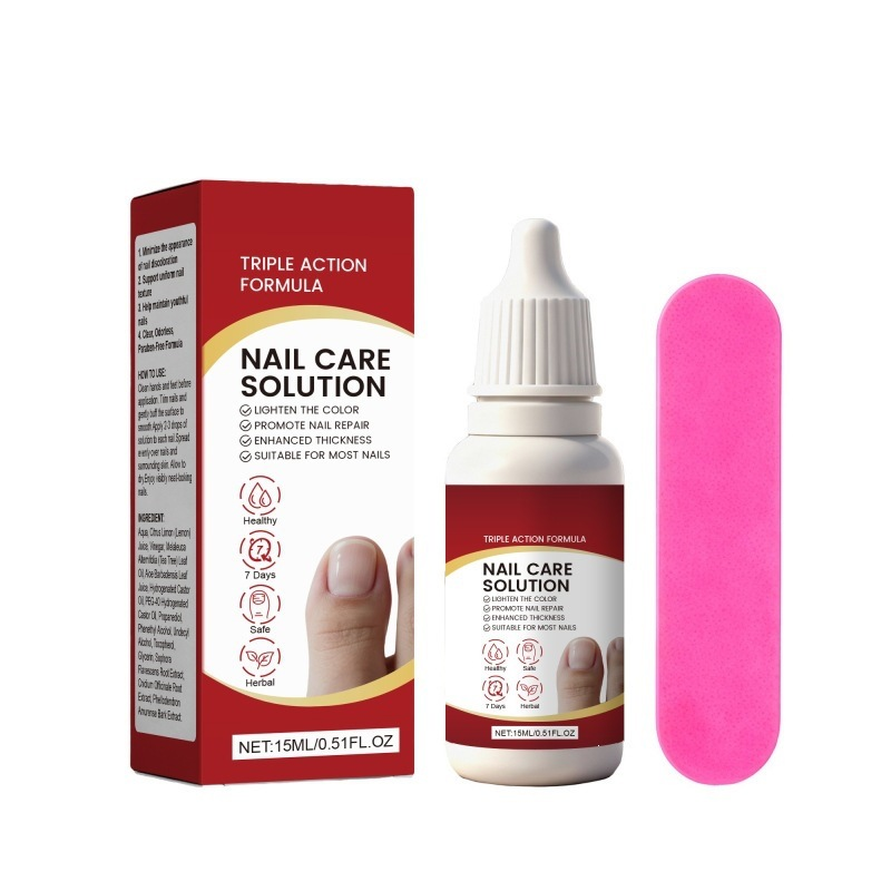 ⭐COMPRA 1 Y LLEVA 1 GRATIS⭐Kit de solución reparadora para el cuidado de las uñas de triple acción