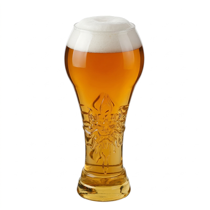 Vaso de Cerveza de Gran Capacidad Ornamentado en Relieve