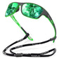 Gafas de sol deportivas para hombre, modelo 2026, para exteriores, con lentes polarizadas antirreflejos.