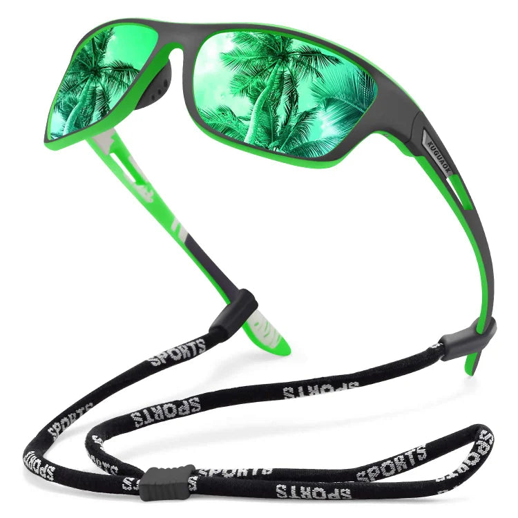 Gafas de sol deportivas para hombre, modelo 2026, para exteriores, con lentes polarizadas antirreflejos.