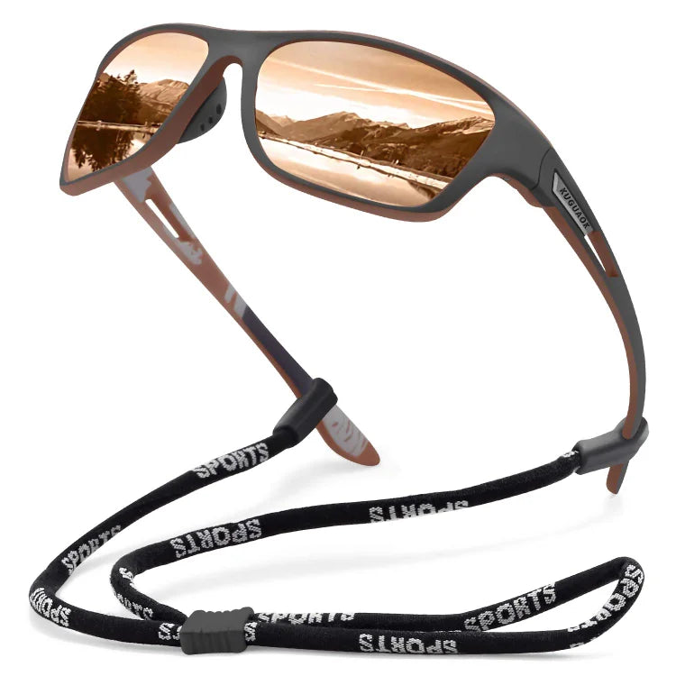 Gafas de sol deportivas para hombre, modelo 2026, para exteriores, con lentes polarizadas antirreflejos.