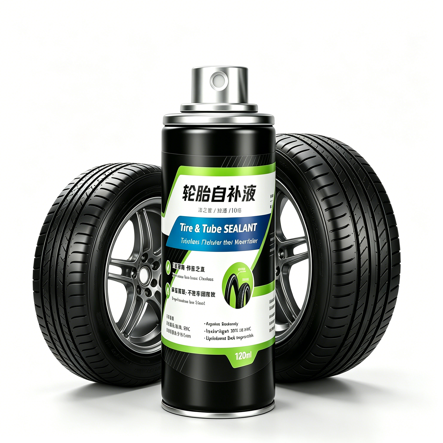 Sellador reparador de cámaras de aire de 120 ml