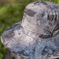 Sombrero de pescador para hombre con protección solar y 2 ventiladores solares desmontables.