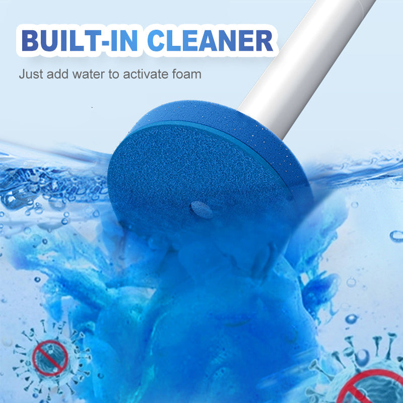 Sistema de cepillo de baño desechable con soporte