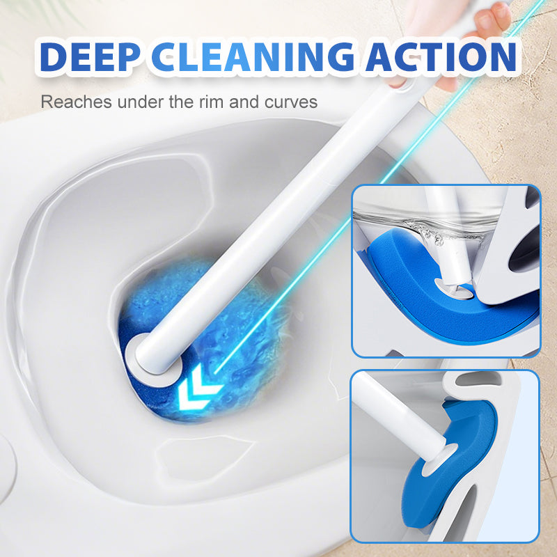Sistema de cepillo de baño desechable con soporte