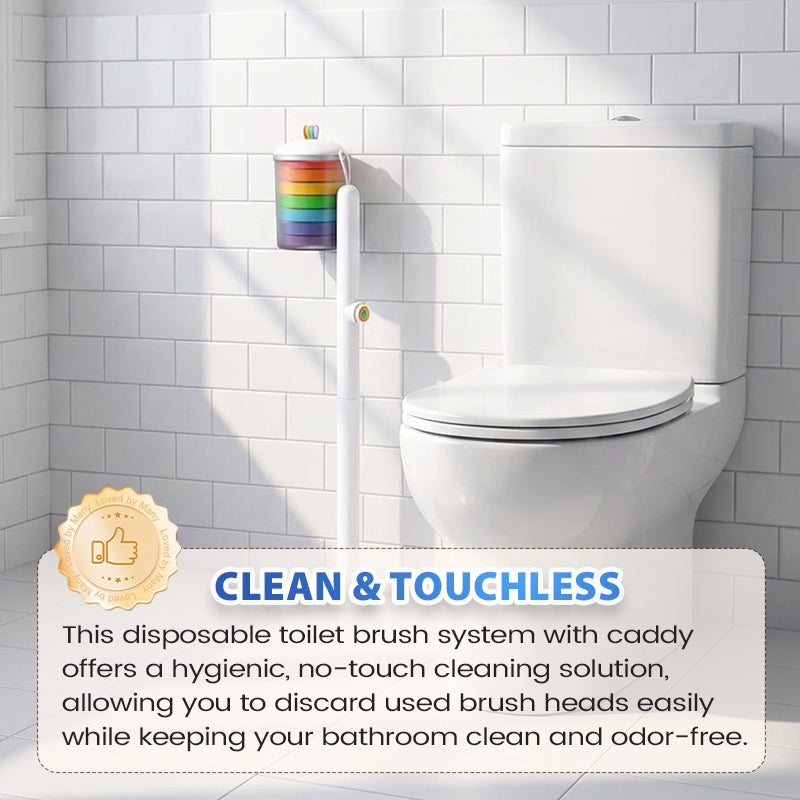 Sistema de cepillo de baño desechable con soporte