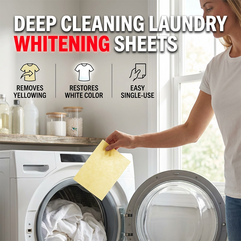 [🔥BUY 1 FREE 1]Deep Cleaning Laundry Whitening Sheets