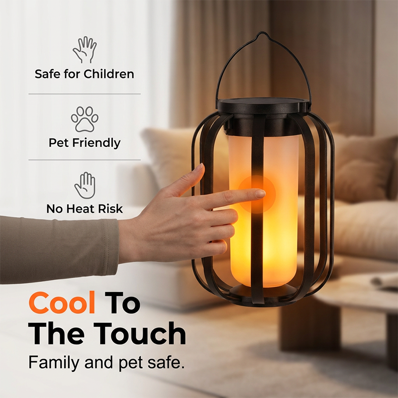 🏮☀️ Linterna Solar de Llama Parpadeante – Impermeable y encendido automático – Brillo cálido realista, perfecta para patios, jardines o caminos – sin necesidad de cableado 🌙