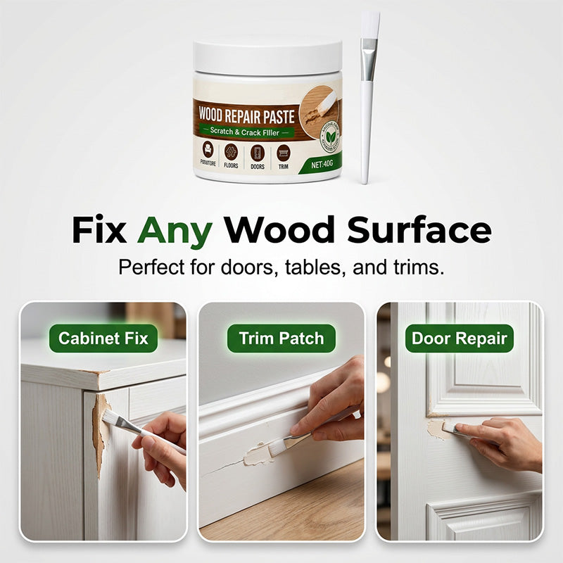 🔥 ¡50% DE DESCUENTO! 💥 COMPRA 2 Y AHORRA 5% | Pasta Reparadora de Madera para Muebles y Suelos | Borra rayones, cubre golpes y devuelve el brillo original | ¡Envío gratis a todo Chile!