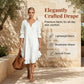 👗 Flowy V-Neck Dress with Ruffle Hem & Bell Sleeves – Breezy Style for Sunny Escapes