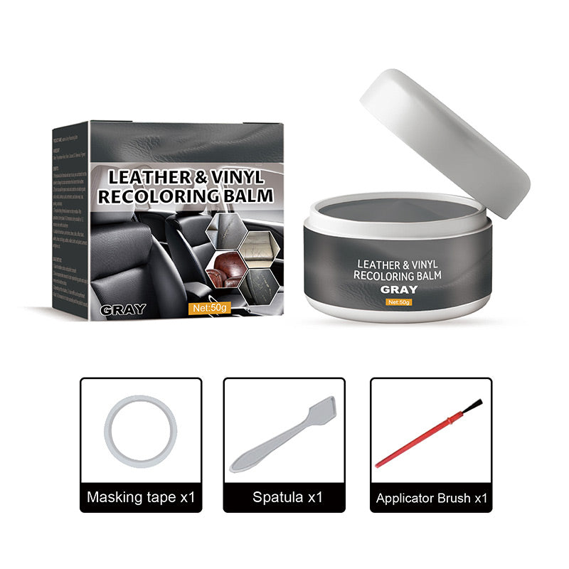 【Crema Restauradora de Cuero】👜✨ Repara y restaura el color del cuero en coches, sofás, zapatos y más. 🔧👢