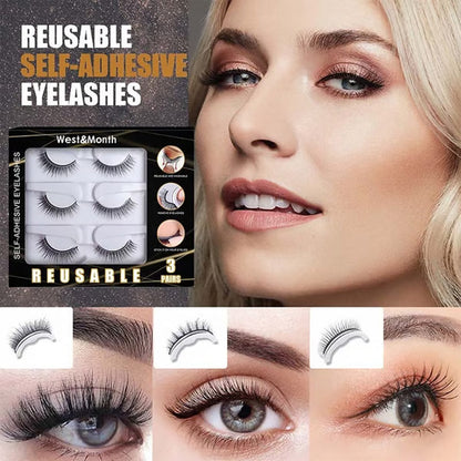 🔥2026 Hot Sale 80% OFF✨⚡ 50K+ SOLD! 🎁Reusable Self-Adhesive False Eyelashes