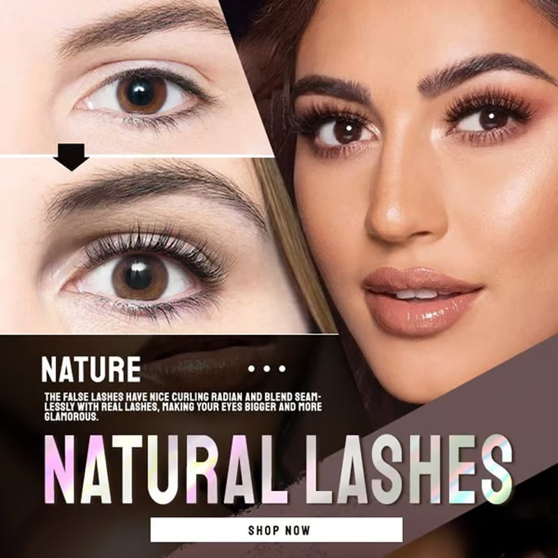 🔥2026 Hot Sale 80% OFF✨⚡ 50K+ SOLD! 🎁Reusable Self-Adhesive False Eyelashes