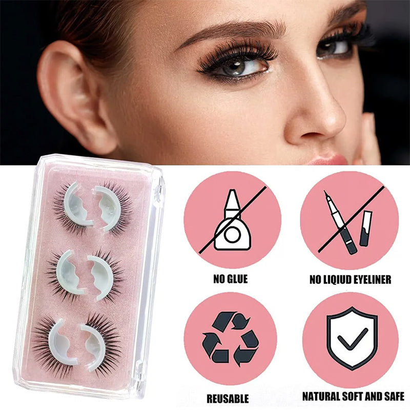 🔥2026 Hot Sale 80% OFF✨⚡ 50K+ SOLD! 🎁Reusable Self-Adhesive False Eyelashes