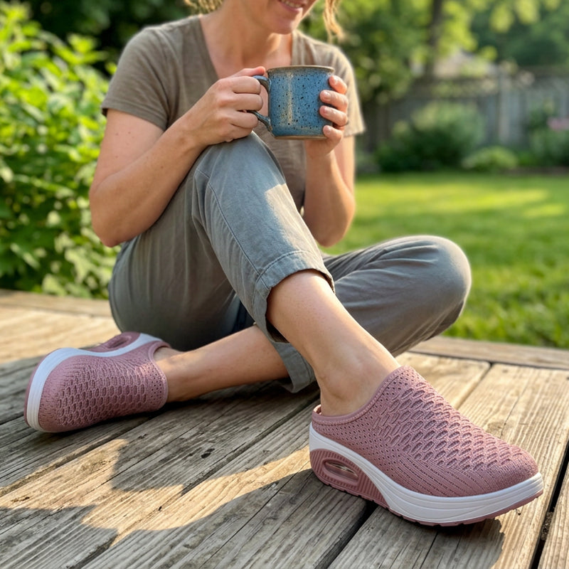 ⌛Oferta por tiempo limitado: Pantuflas de plataforma de malla transpirable para mujer