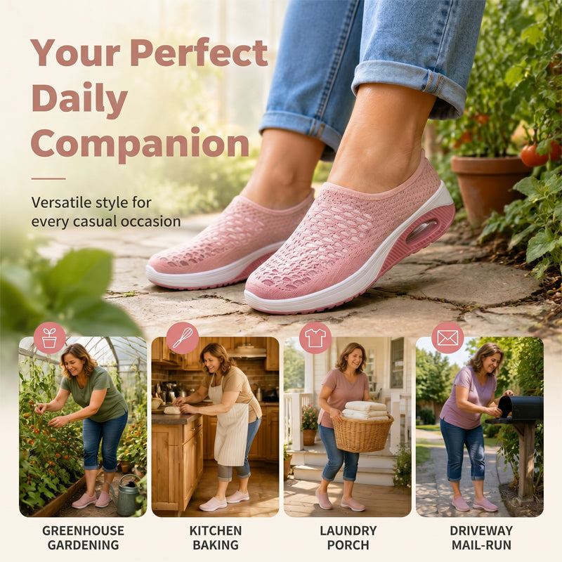 ⌛Oferta por tiempo limitado: Pantuflas de plataforma de malla transpirable para mujer