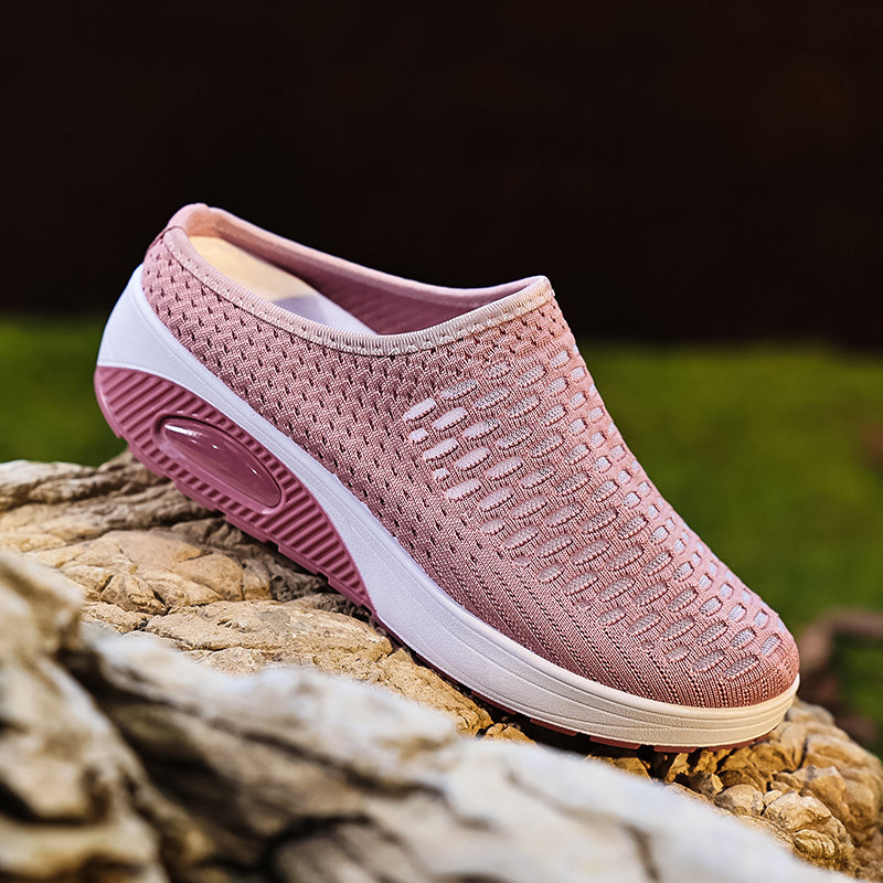 ⌛Oferta por tiempo limitado: Pantuflas de plataforma de malla transpirable para mujer