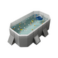 🏊‍♂️💦 Piscina familiar plegable: ¡no necesita inflado, se vacía rápidamente y se guarda de forma compacta!