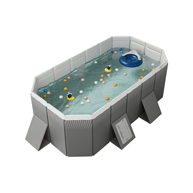 🏊‍♂️💦 Piscina familiar plegable: ¡no necesita inflado, se vacía rápidamente y se guarda de forma compacta!