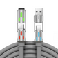🔌4-in-1 RGB Glowing Fast Charging Cable, Universal Multi Device Charging Cord for Travel🌍