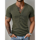 📢📢50% OFF !!!⏰Men's Spring Textured Dual-Color Striped V-Neck Tee 👕 Bold Stripes, Deep V – A Modern Athletic Fit for Training & Beyond ✨