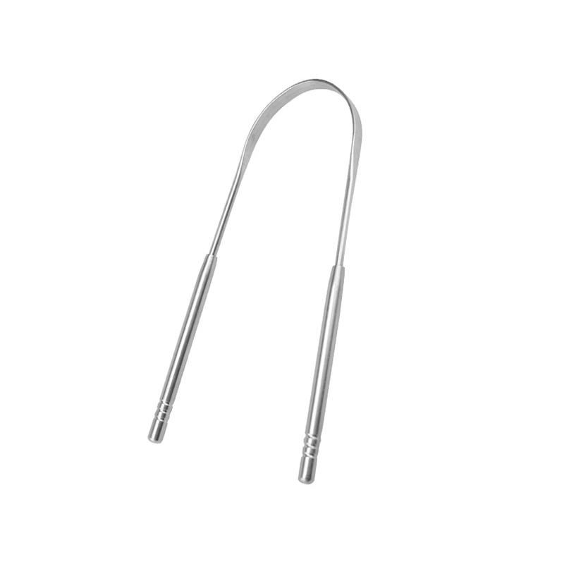 Limpiador de lengua de acero inoxidable para el cuidado bucal