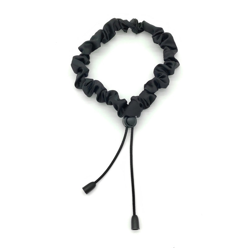 Diadema de satén con cordón ajustable