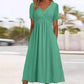 🌸HOT SALE 50% OFF🌸Women’s V-Neck Short Sleeve Long Dresses – Elegant & Comfortable!