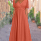 🌸HOT SALE 50% OFF🌸Women’s V-Neck Short Sleeve Long Dresses – Elegant & Comfortable!