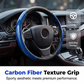 Funda de volante de fibra de carbono segmentada