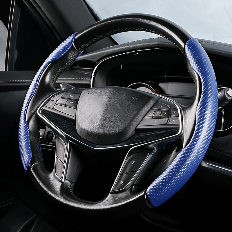 Funda de volante de fibra de carbono segmentada