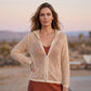 💟2026 Women's Open-Knit Zip-Up Cardigan | Lightweight Hollow-Out Long Sleeve Sweater for Spring & Summer