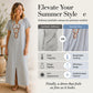 Women's Embroidered Maxi Dress with Front Slit