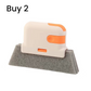 🔥Hot Sale 🔥 Stop Picking Window Tracks with Your Fingernail! 3-in-1 Window Track Cleaning Tool – Brush + Scraper + Scrub Pad, Reaches Where Fingers Can't
