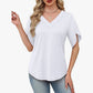 🎉 LIMITED TIME 50% OFF! 👚 V-Neck Flutter Sleeve Blouse – Soft Feminine Breeze 🌸