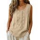 ⌛Limited-Time Offer-Women's Round Neck Embroidered Tank Tops