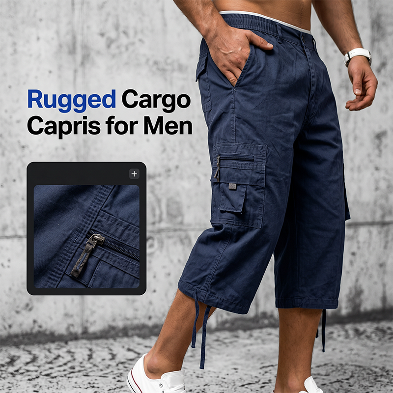 👖🔧 LIMITED TIME 50% OFF! 🛠️Men's Multi-Pocket Capri Pants – 5 utility pockets & durable fabric – Carry everything, anywhere.