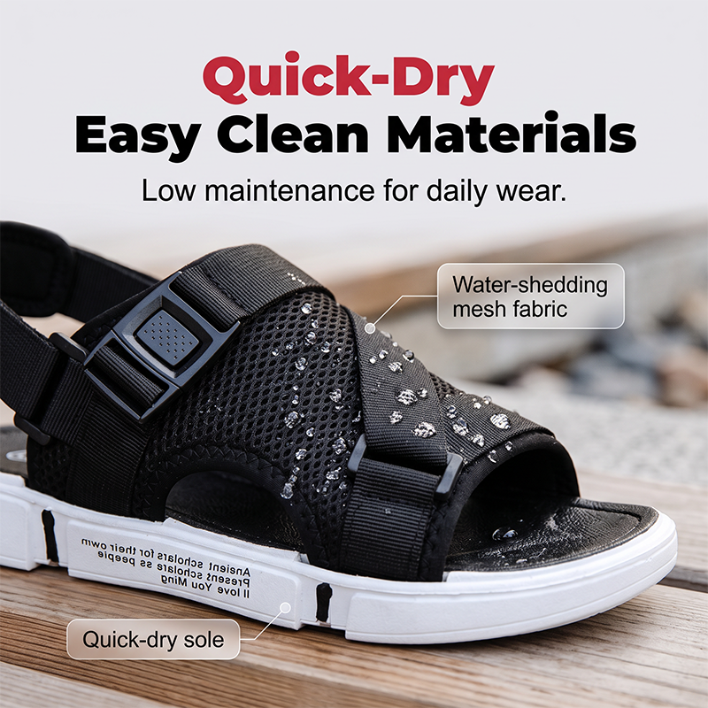🔥50% de descuento en la gran venta de verano👟Sandalias transpirables de punta abierta para hombre🍃